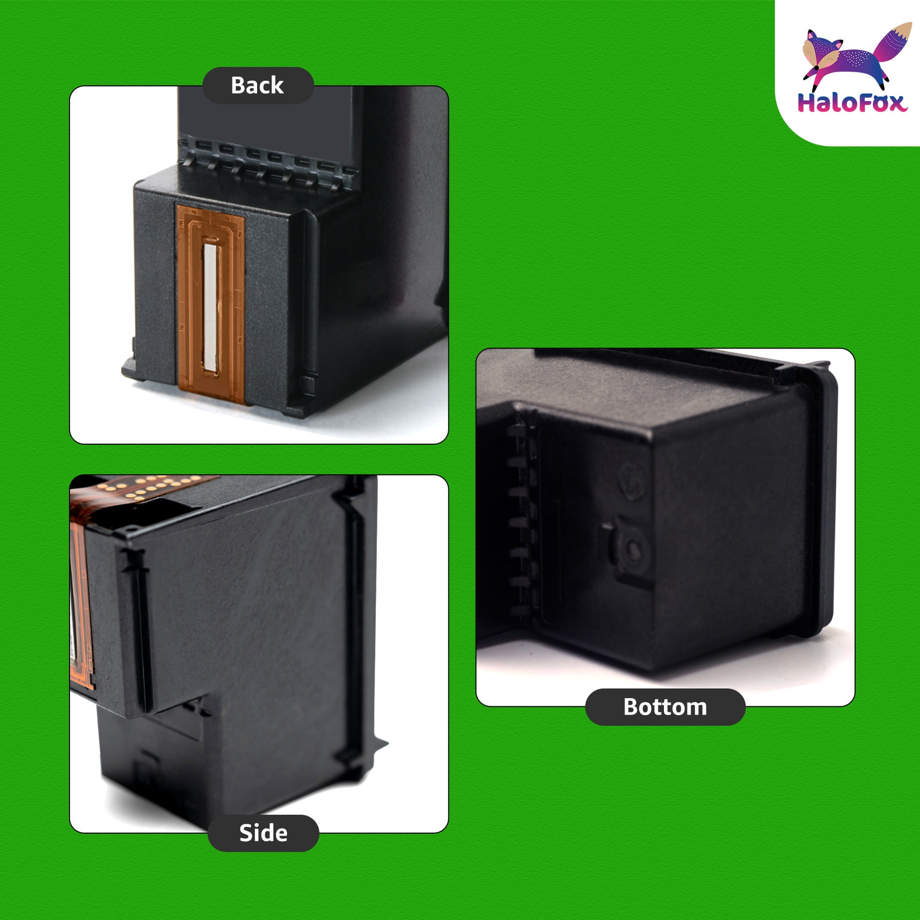 62XL Black Ink Cartridge Compatible for 62 Black Ink Cartridge Envy 5055 5540 5600 5660 7640
