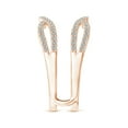 thumbnail image 3 of ANGARA Natural Diamond Wavy Ring Wrap in 14K Rose Gold for Women (Size-1mm | Color-K | Clarity-I3) | April Birthstone, Birthday, Anniversary, Jewelry Gift for Women | Natural Diamond Ring, 3 of 10