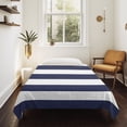 thumbnail image 4 of Blue Stripes Large Tapestry for Bedroom Wall Hanging Tapestry, Simple Blue White Texture Ceiling Backdrop Tapestries Poster Blanket Wall Decor for Teens Room Living Room Dorm 86" x 104", 4 of 8