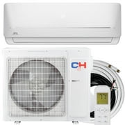 Cooper & Hunter 9000 BTU 115V Wi-Fi Ready Ductless Mini Split Air Conditioner Heat Pump with 16ft Installation Kit