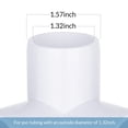 thumbnail image 2 of Accesorios de tubería de PVC de 3 vías tallados exquisitamente para muebles, grado 1 pulgada, 2 of 7