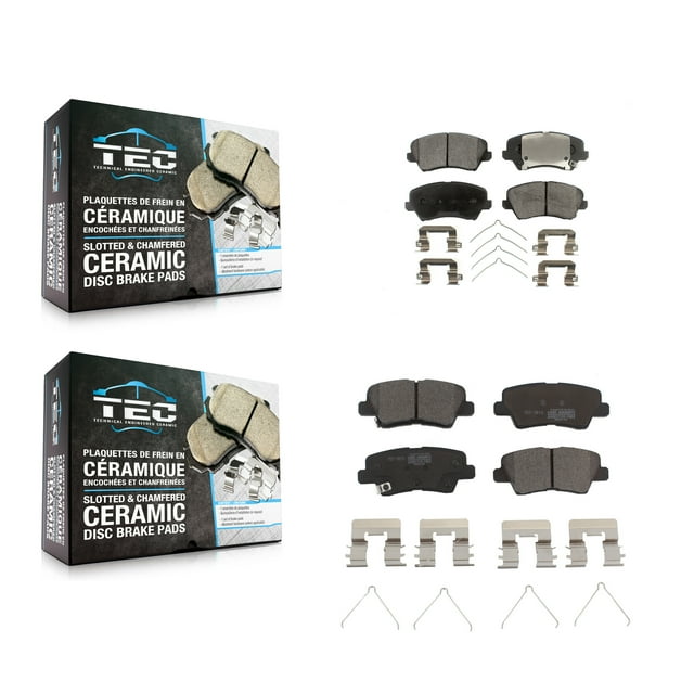 TEC Front Rear Ceramic Brake Pads Kit for Car Kia Forte Hyundai Veloster Forte5 Elantra GT KTC-100310