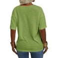 thumbnail image 2 of Sherrylily Women Summer Plus Size Tops V Neck Half Sleeve Oversized T Shirts Tee Shirts Casual Loose Tops XL-5XL, 2 of 5