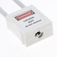 thumbnail image 3 of Candado de bloqueo de seguridad DYNWAVEMX Acero inoxidable con llave 2 Blanco 2, 3 of 8