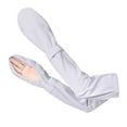 thumbnail image 5 of Eoperou 1 Pair Summer Sleeve Wraps Quick Dry Sweat Absorption Sunshade Full Sleeves Anti UV Touch Screen Thin Arm Riding Outdoor Arm Sleeves Camping Gloves, 5 of 8