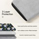 thumbnail image 3 of Dadanism Funda Protectora Acolchada Con Margaritas Bordadas De 6 A 7 Pulgadas Para Kindle 2022/10.A Generación 2019/8.A Generación 2016 De 6.8 Pulgadas Kindle Paperwhite 11.A/10.A Generación 2021/2018, 3 of 5