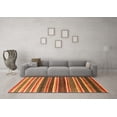 thumbnail image 3 of Ahgly Company Indoor Rectangle Solid Orange Modern Area Rugs, 2' x 3', 3 of 4