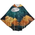 thumbnail image 5 of Moonlit Forest Night Blanket Oversized Wearable Hooded Blanket Warm Throw Blanket Buttons Sweatshirt For Women Men Teens Flannel, 5 of 8