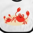 thumbnail image 4 of Inktastic Beach Crabs Cute Vacation Boys or Girls Baby Bib, 4 of 4