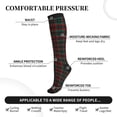 thumbnail image 3 of Lsque Tartan Plaid Pattern Sport Compression Socks for Men & Women 15-20 mmHg Knee High Nurse Pregnant Running Medical and Travel Athletic, 3 of 6
