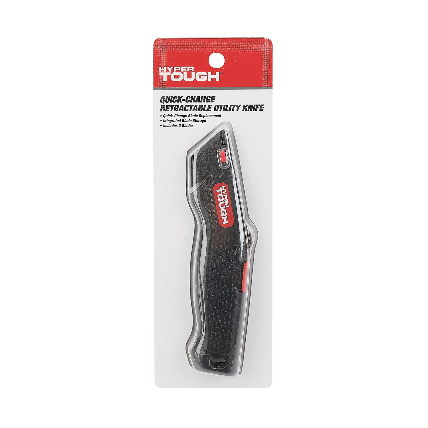 Hyper Tough Retractable Utility Knife with Quick-Change Blades