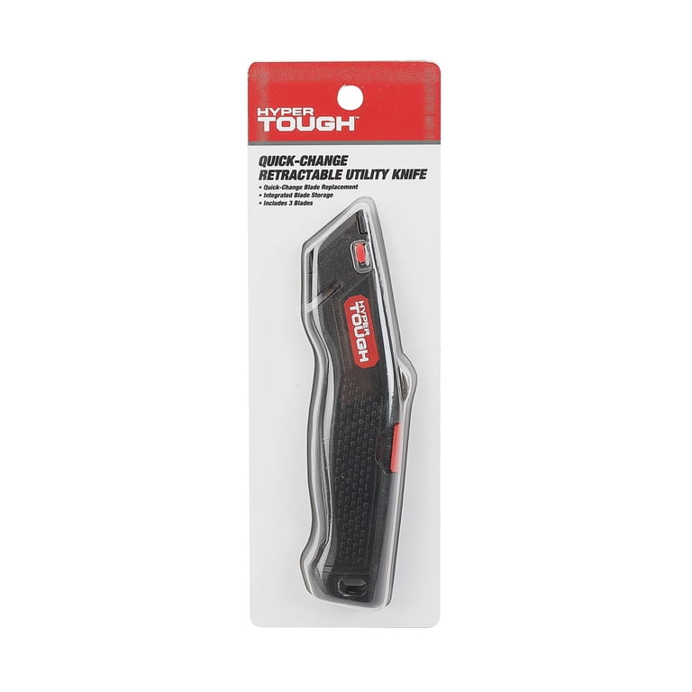Hyper Tough Retractable Utility Knife with Quick-Change Blades