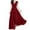 Red, variant on Chiccall S-5XL Formal Short Sleeve Cocktail Flowy V-Neck Gown Chiffon Maxi Dress for Women