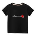 thumbnail image 2 of Wavsuf Kids T-Shirts for Boys Summer Printed Crew Neck Casual Black Shirts Size 4-5 Years, 2 of 6