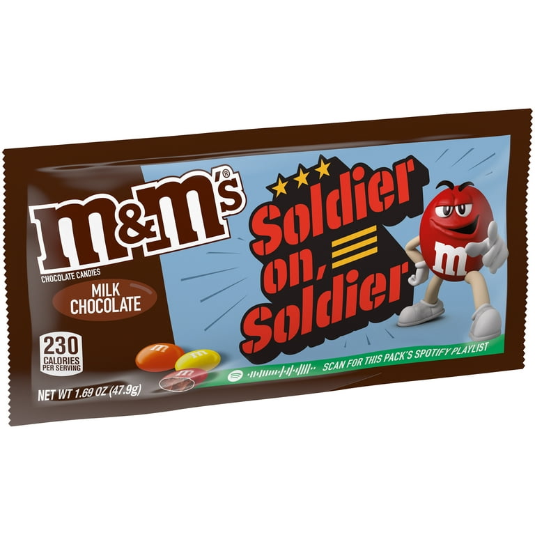 M&M's M&M'S Milk Chocolate Candy, Full Size, 1.69 oz Bag