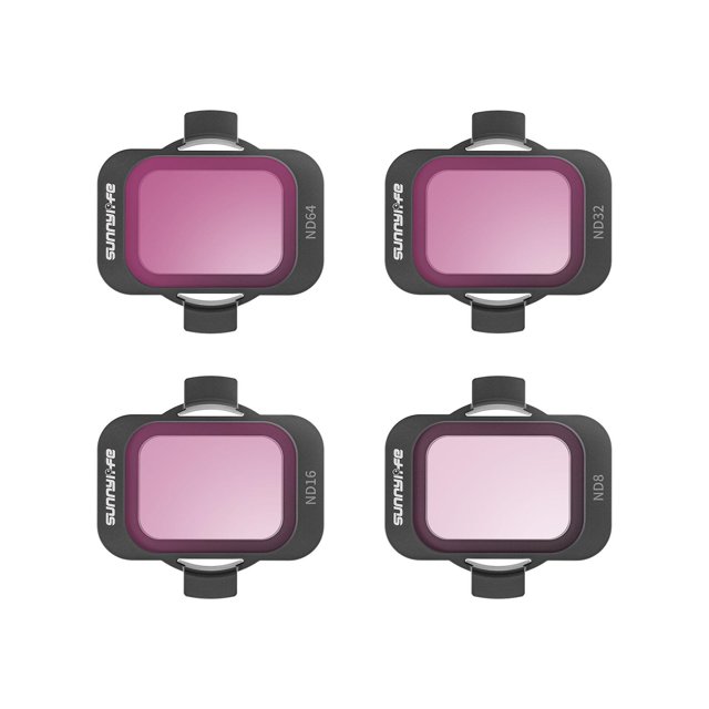 Juego de filtros ND,Accesorios de filtros de lentes,Mcuv ND32 ND64 ND16 ND8 Densidad ,Filtros de lentes de drones para suministros de cámaras de Juego de 4 piezas ND