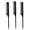 3-piece pack, variant on Professional Black Carbon Fiber Teasing Comb, Fine and Wide Tooth Hair Barber Comb For All Hair Types