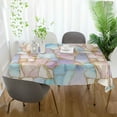 thumbnail image 3 of Yayeee Tablecloths 54" x 54" Rectangle Wrinkle Resistant Party Table Cover, Elegant Marble Pattern, 3 of 8