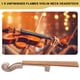 thumbnail image 4 of Cabezal de Violín con Mástil de Llamas Sin Terminar, Pergamino, 4/4, Sin Barnizar, Caja de Clavijas para Violín DIY, 4 of 5