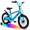 Blue, variant on Lukstr Kids Bike for Boys, 16" Bike for Kids Ages 4-7, Bicycles with LED Light-up and Training Wheels