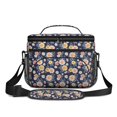 thumbnail image 2 of Lunch Box Pioneer Flower Floral Print Pattern Insulated Lunch Bag for Women Men,Medium Leakproof Lunchbox Cooler Bag Adjustable Strap,10 X 6.7 X 8 Inches, 2 of 6