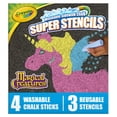 thumbnail image 3 of Juego de plantillas Crayola Super Stencils Magical Creatures 3ct 4+, 3 of 7