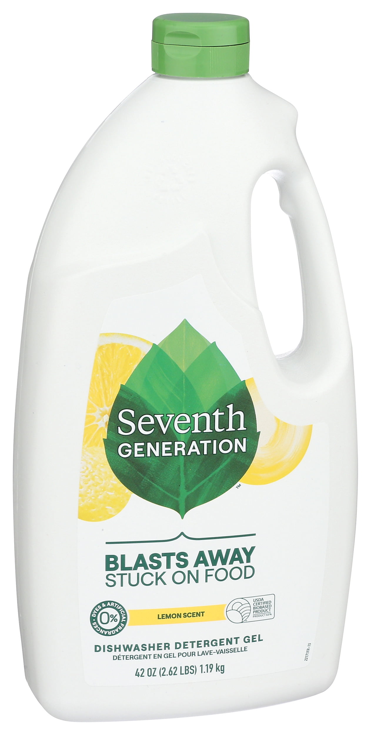 Pack of 6, Seventh Generation Lemon Dishwasher Detergent Gel, 42 oz