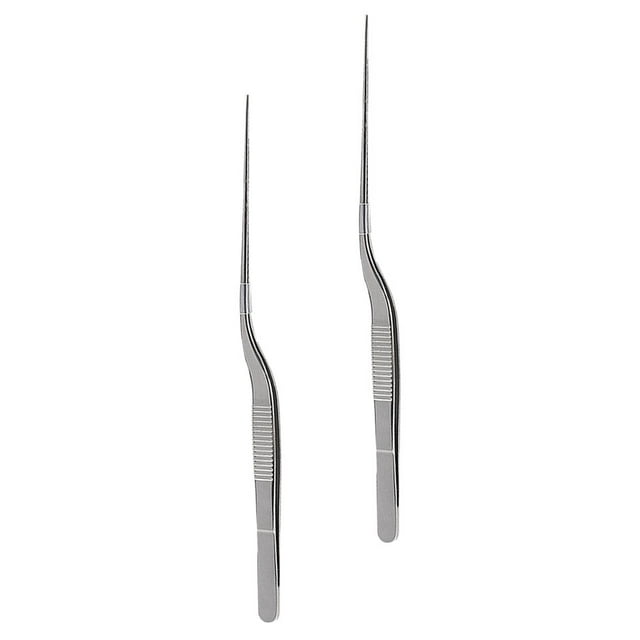 SHOWERORO 2Ud Pinzas De Cocina De Acero Inoxidable Para Decorar Platos Y Manipular Con Precisión