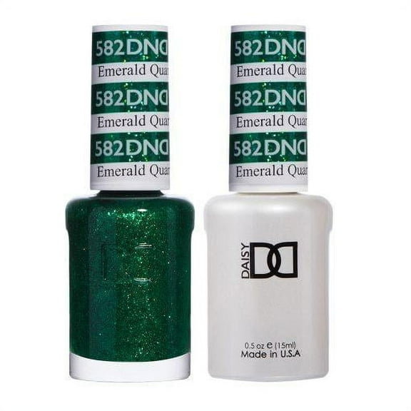 DND 582 Emerald Quartz Gel & Matching Polish Set - DND Gel & Lacquer