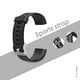 thumbnail image 3 of Silikon Sport Armband Uhrenarmband Für ID115Plus HR Smartwatch (Schwarz), 3 of 9