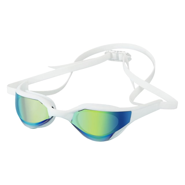 -Fog Swimming Goggles for Adults Competition Swim Team Gear Cool Silver Lens Design