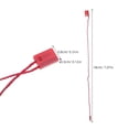 SILENRADAWN 1000Pcs Dark Red Plastic Snap Lock Tag Strings with Durable ...