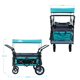thumbnail image 2 of Carriola Vagon Doble Para Bebé Tmz Multifuncional Plegable Aqua/Gris, 2 of 9