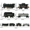 thumbnail image 2 of Model Train Set for Boys Remote Control Alloy Electric Train with Realistic Train Sound, Light, Smoke, Gifts for Kids, 2 of 9