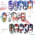 thumbnail image 3 of Patrones Navidad Nail Art Stickers Calcomanías, autoadhesivas Nail Stickers Santa Claus Snowflake Snowman Christmas Bell Tree Stick Elk para Christams Nail Decorations kaili Sencillez, 3 of 5