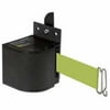 Lavi Industries 50-3017WB-18-FY-S6 Fixed Mount Safety Barricade, Retractable Belt Extension - 18 Ft. Fluorescent Yellow