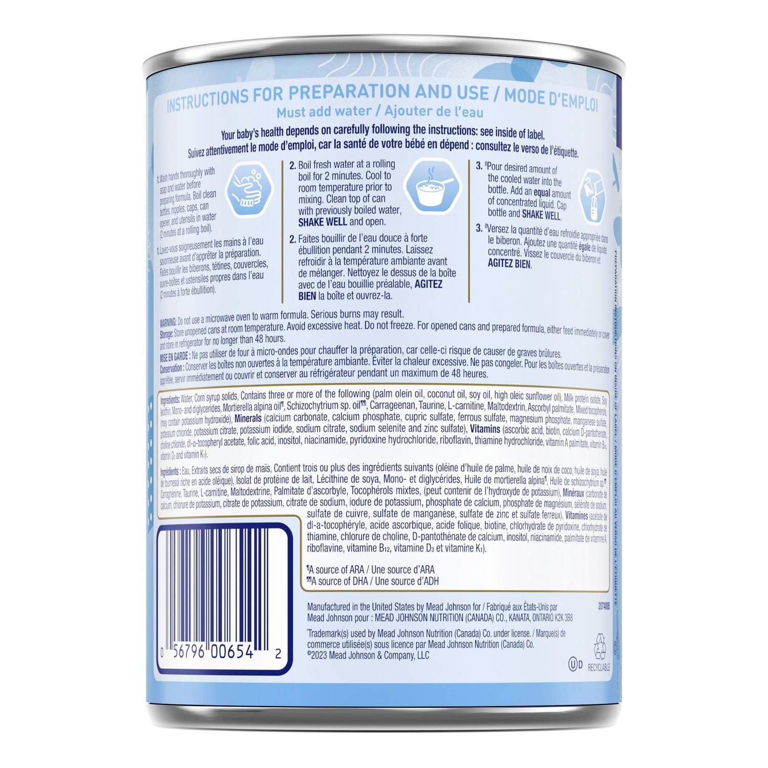 Préparation pour nourrissons Enfamil A+® Sans lactose, liquide concentré, boîte 385mL x 12