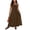 Brown, variant on Tank Dress Cute Summer Dresses Loose Fit Plus Size 2026 Solid Color Sleeveless Crew Neck Conservative Dress for Daily and Commute XL-5XL