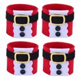 thumbnail image 1 of 4pcs Belt Shape Napkin Rings Decorative Napkin Holders Christmas Paper Ring Party Supplies, 1 of 7