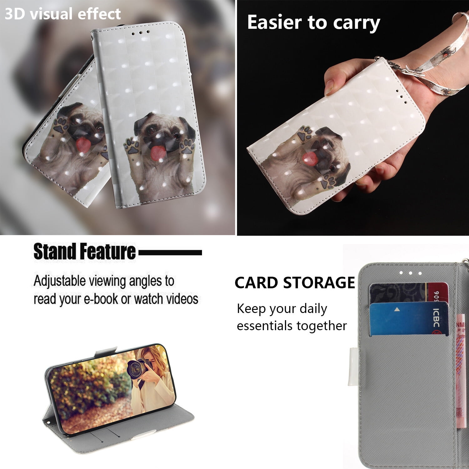 Case For Nokia C2 2nd Edition Cover Magnetic Protective Wallet Flip