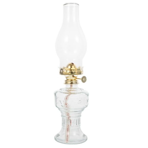 Glass Kerosene Lamp Vintage Decor Table Lamps Retro Kerosene Lamp Vintage Table Lamp Glass Oil Lamp