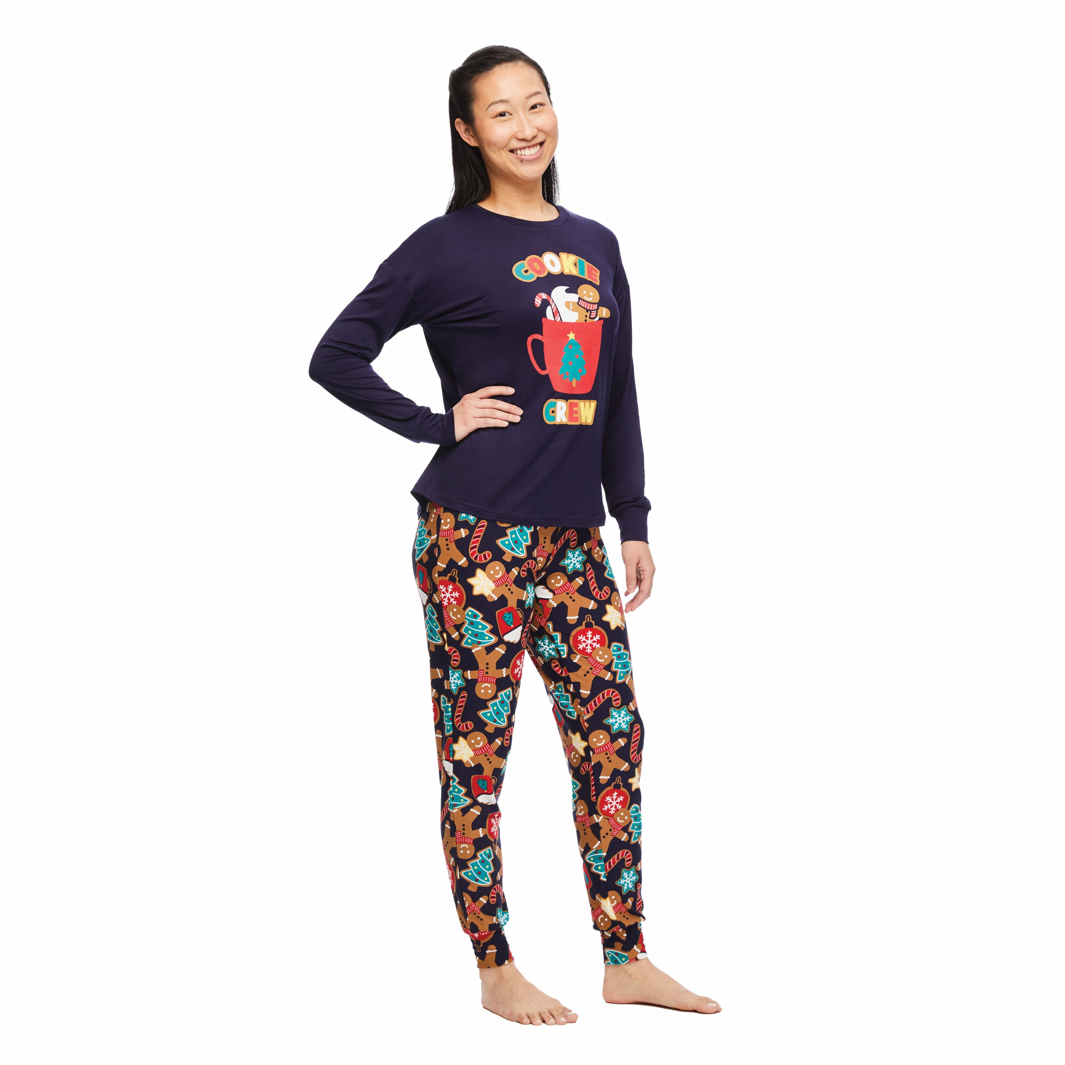 Jolly Jammies Women’s Velour Matching Family Pajamas Set, 2-Piece, Sizes S-3X