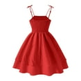 thumbnail image 3 of ATOGUTA Casual Dresses for Girls 8-13 Sleeveless Dresses Casual Flared Dresses Summer Outfits Red, 3 of 4