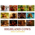 thumbnail image 4 of 2026 Highland Cow Wall Calendar Monthly Planner With Scottish Cattle Artwork For Office Home Decor Large Format Wall Art For Cow Lovers 0.55 Lb, 4 of 4