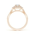thumbnail image 2 of ANGARA Natural Diamond Engagement Ring in 14K Rose Gold for Women (Size-5.2mm| Color-H| Clarity-SI2) | April Birthstone, Anniversary, Jewelry Gift for Women | Natural Diamond Ring, 2 of 9