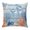 White Blue, variant on Throw Pillow Covers, Blue Coastal Jellyfish 16x16 Pillow Covers for Couch/Sofa/Bed, Nautical Orange Coral Starfish Decorative Square Linen Cushion Pillowcase for Home Decor