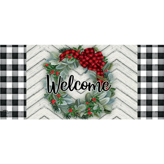 Briarwood Lane Winter Wreath Mini Mat