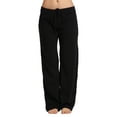 thumbnail image 3 of CYZ Women's Casual Stretch Cotton Pajama Pants Simple Lounge Pants, 3 of 4