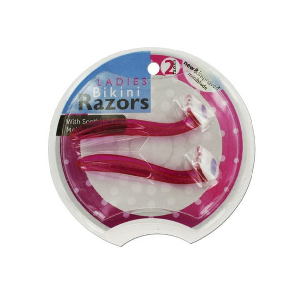 Ladies Bikini Razors With Aloe Strips, 24 Count
