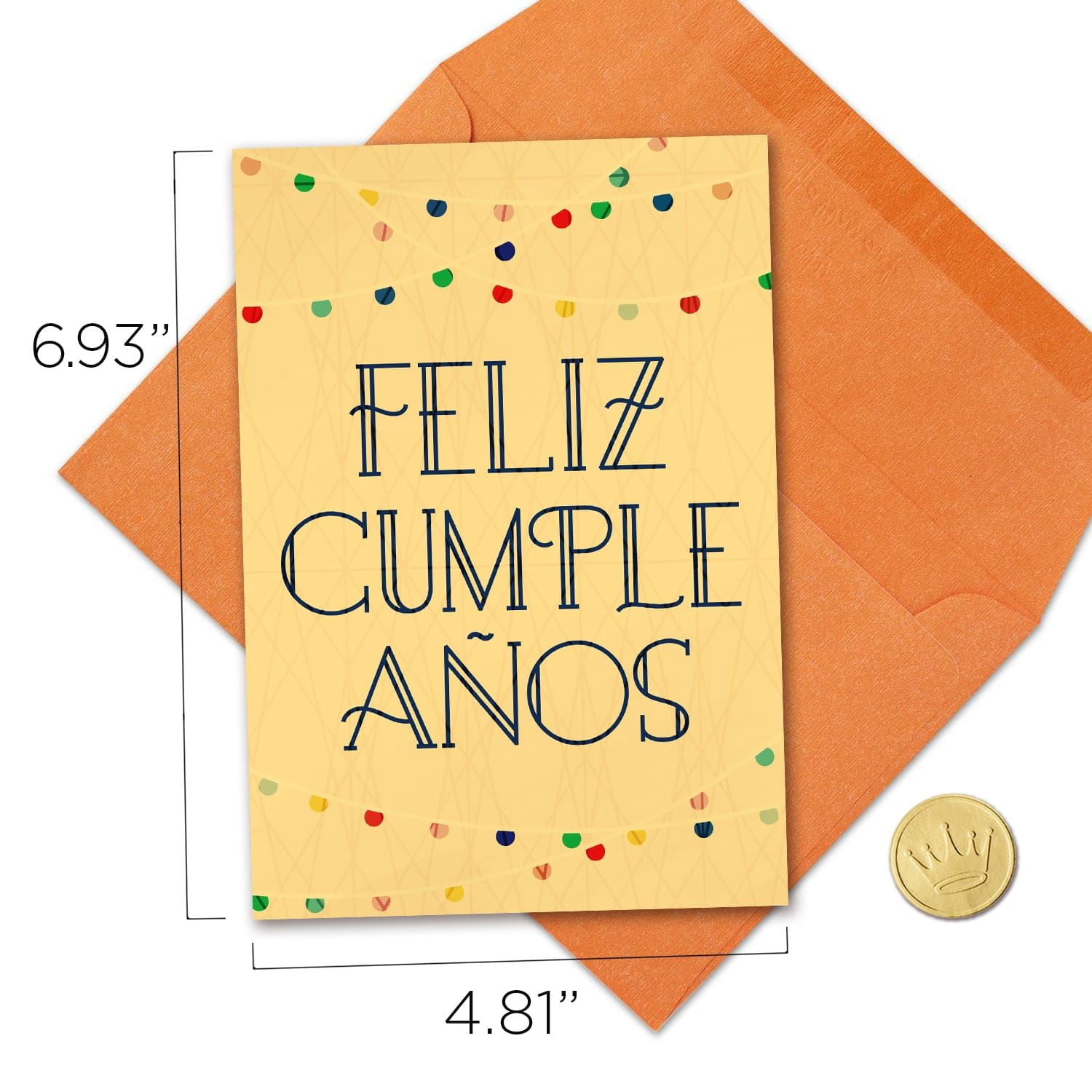 Hallmark Business Bulk Spanish Birthday Cards (Feliz Cumpleaños Party Lights), 25 ct.